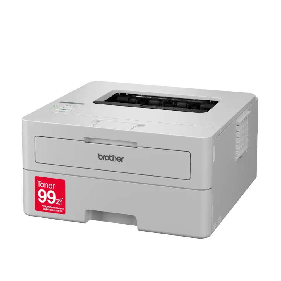 Drukarka Laserowa Brother HL-B2180DW biała pod skosem